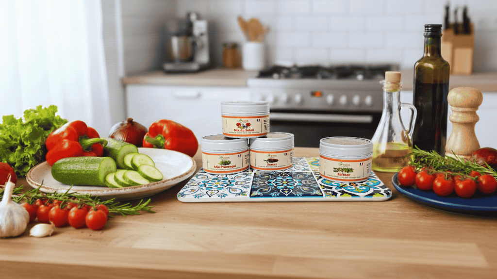 accueil, épices, herbes aromatiques, planche à découper 4