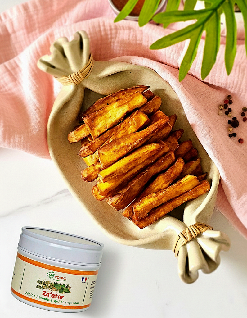 crevettes aux oignons - poivrons herbes de provence et sumac